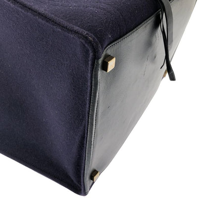 Celine Phoebe Philo Phoebe Luggage Phantom Felt Handbag - Navy - Women