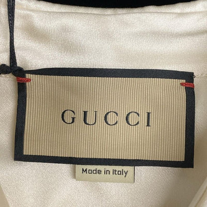 Gucci Dress Size 38 S Women - 771367 Zapgo Black And Ivory Regular Collar Long