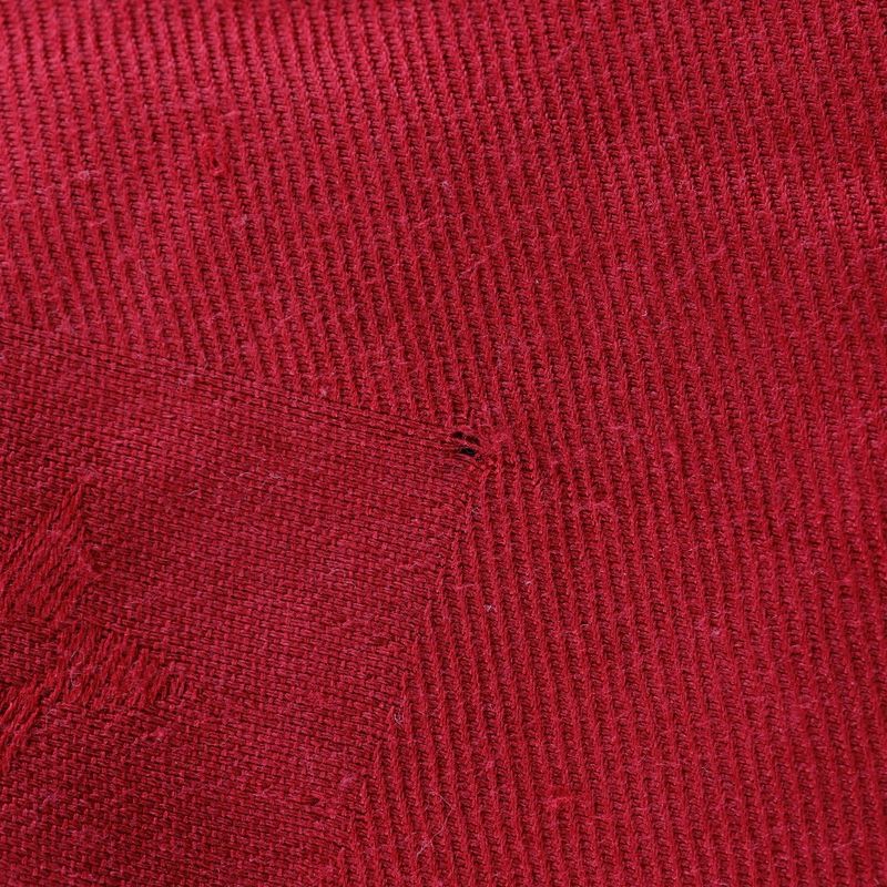 Louis Vuitton Shawl Monogram Large Scarf M72237 Silk And Wool Red Women's Stole