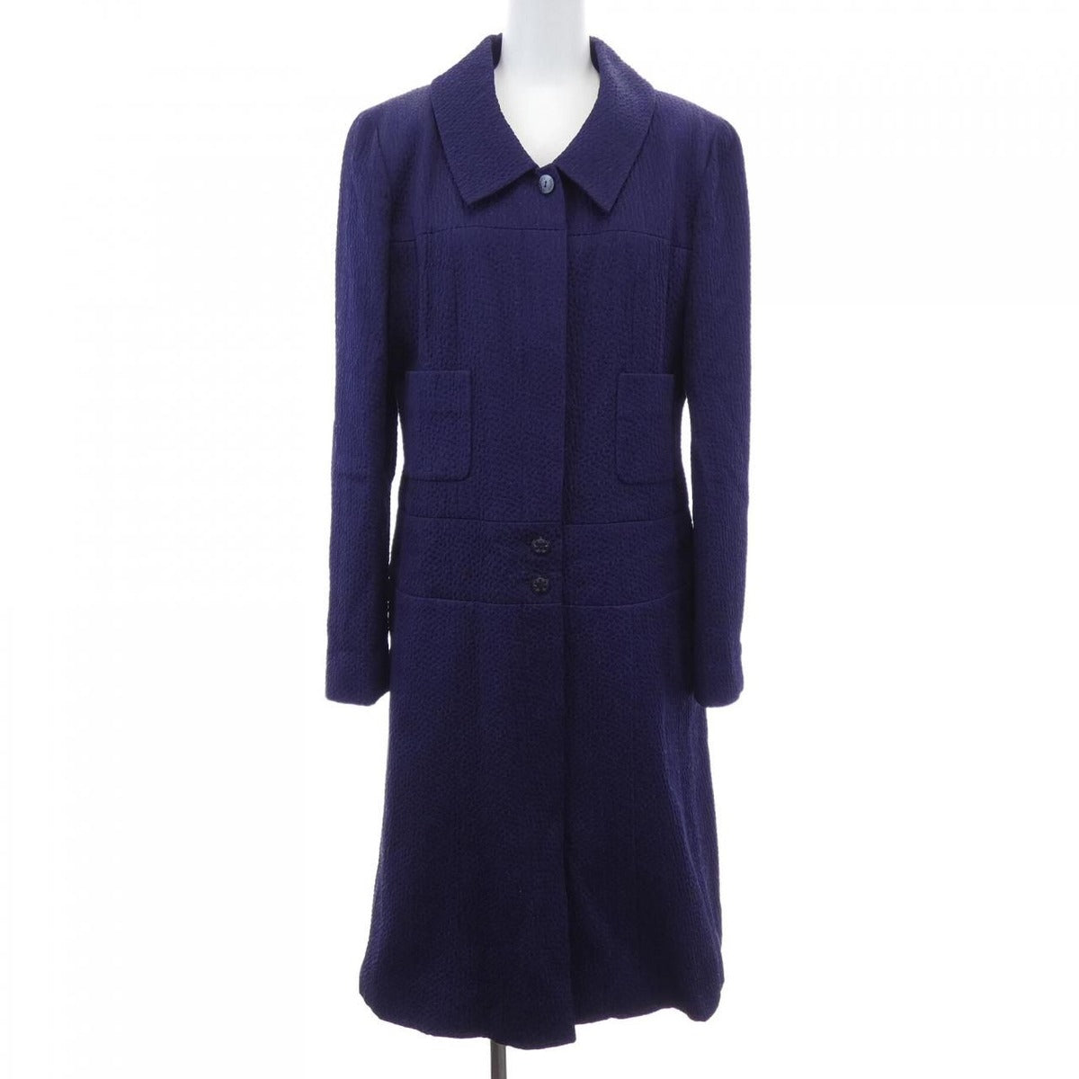 Chanel Vintage Coat Blue 40