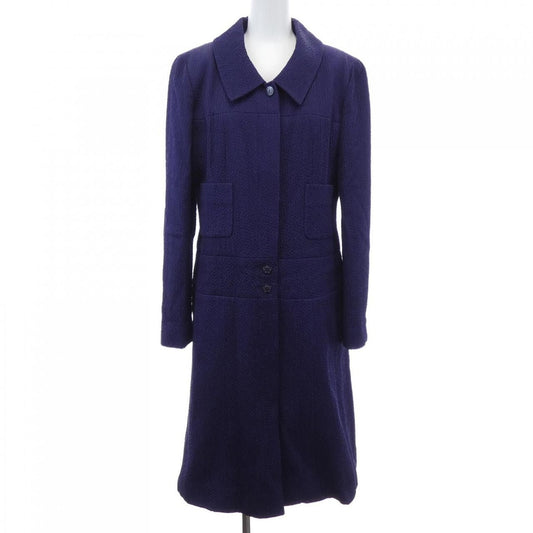 Chanel Vintage Coat Blue 40