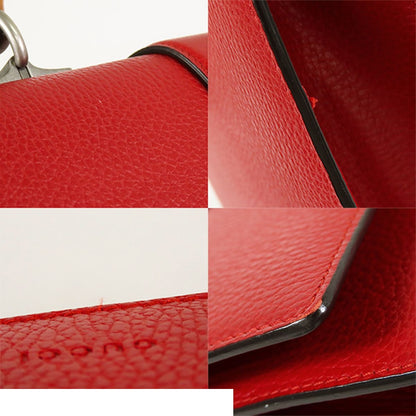 Gucci Dionysus Bamboo Top Handle Red Leather 2-Way — view 6