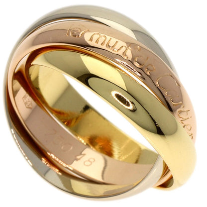 Cartier Trinity 48 Ring 18k Yellow Gold 18k White Pink