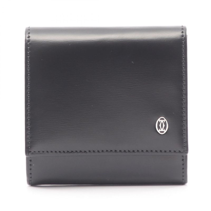 Cartier Coin Case Pasha Black Leather