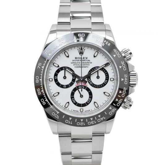Rolex Cosmograph Daytona Domestic Watch SS White Random Polished