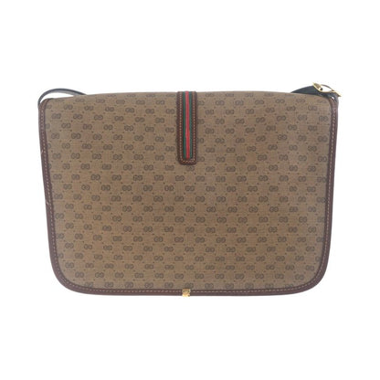 Gucci Old Gucci Sherry Line Brown Gold Hardware Leather 001 103 0551 Shoulder