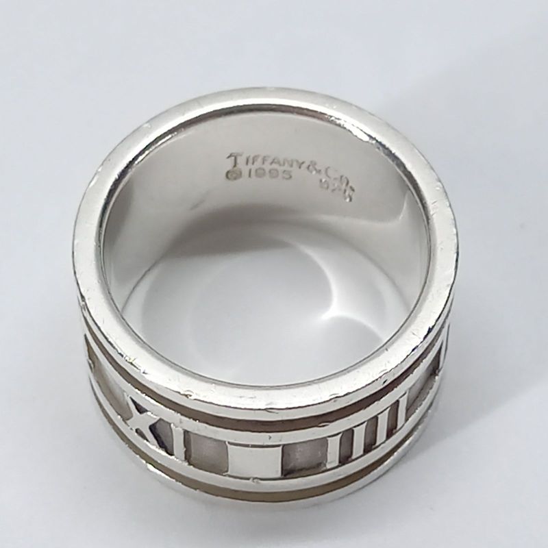 Size 14.5 11mm (0.43in) Atlas Ring 925 Silver Tiffany &co