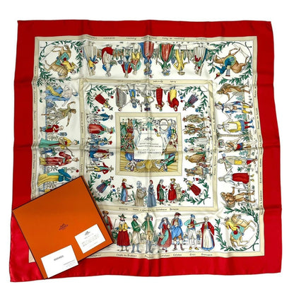 Hermes Scarf Carre 90 Costumes Civils Actuels Modern Citizen Silk