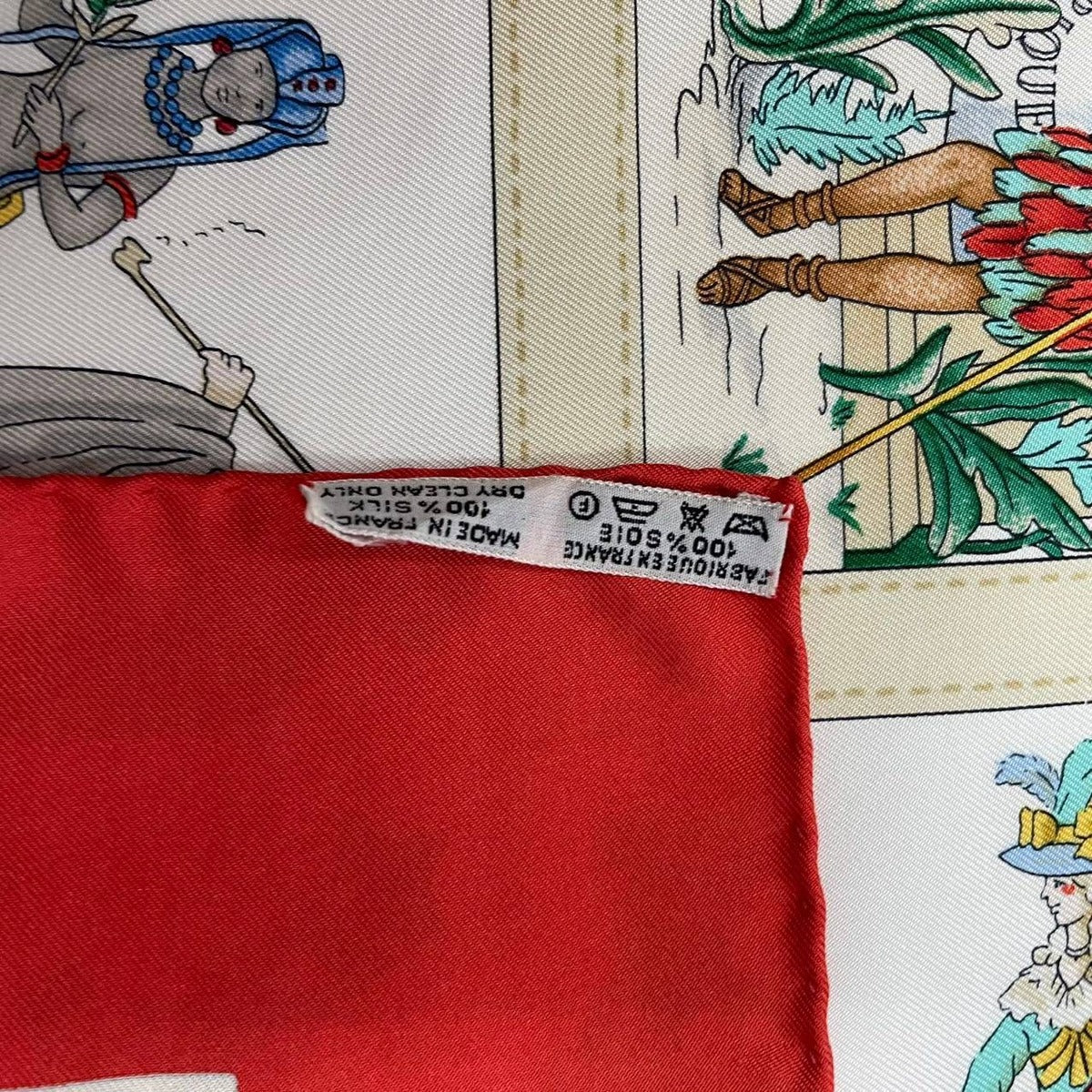 Hermes Scarf Carre 90 Costumes Civils Actuels Modern Citizen Silk — view 9
