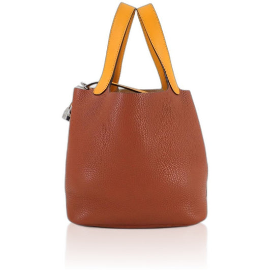 Hermes Picotin Lock Touch MM Hand Bag Taurillon Clemence Swift Cuibre Joanne