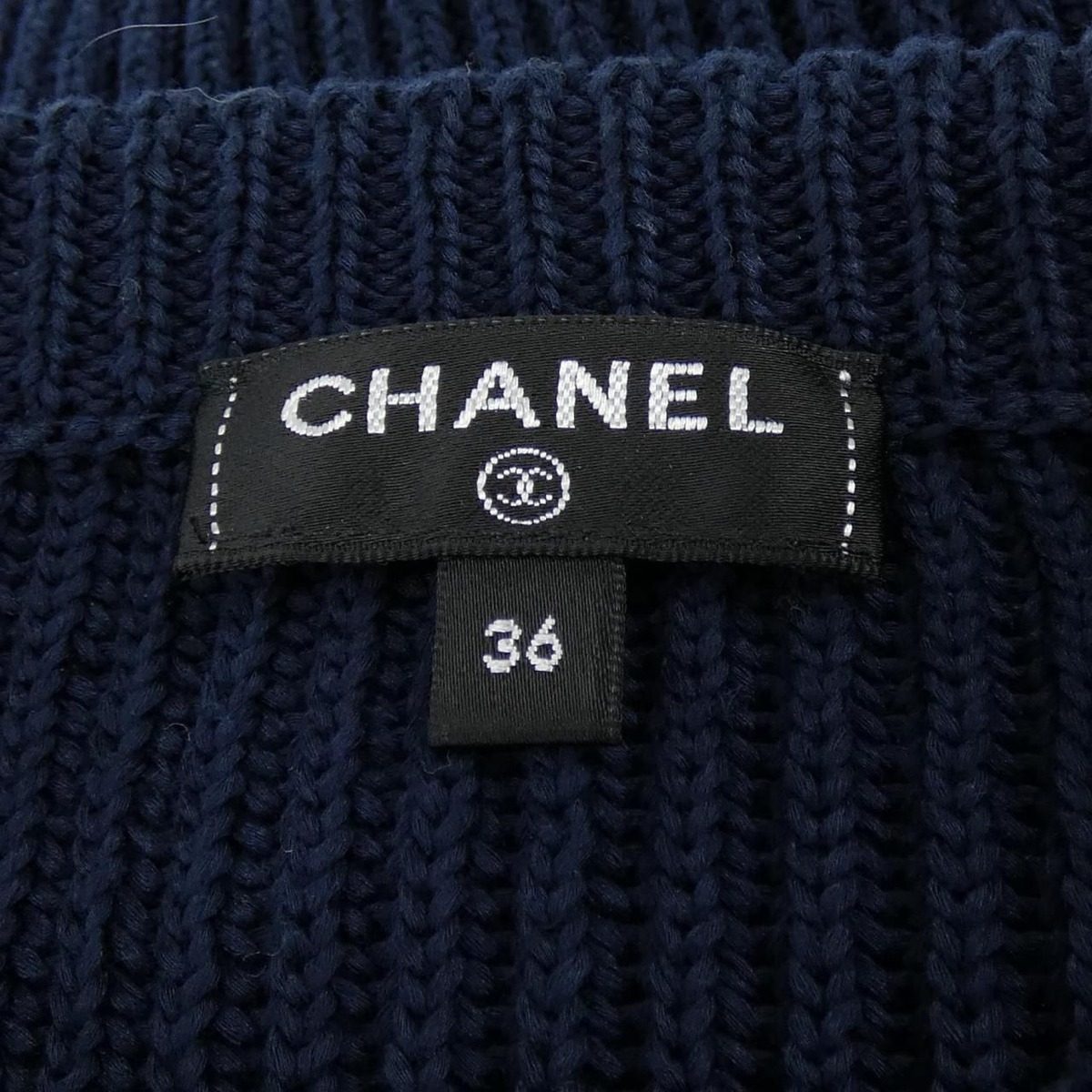 Chanel Knit Top Navy — view 5