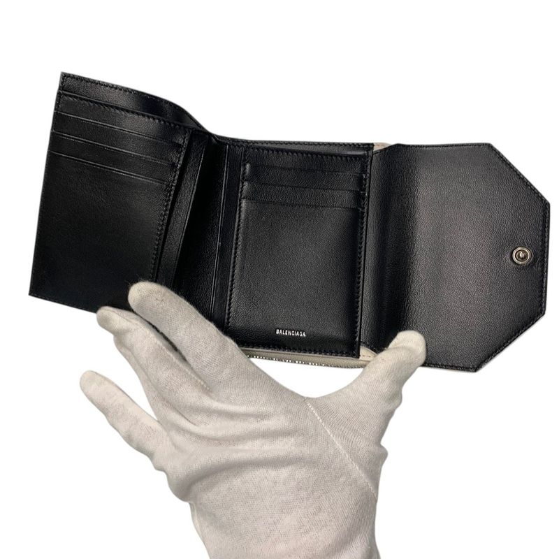 3393 Balenciaga 753762 2aabx 9960 Envelope Flap Compact Wallet Trifold Wallet