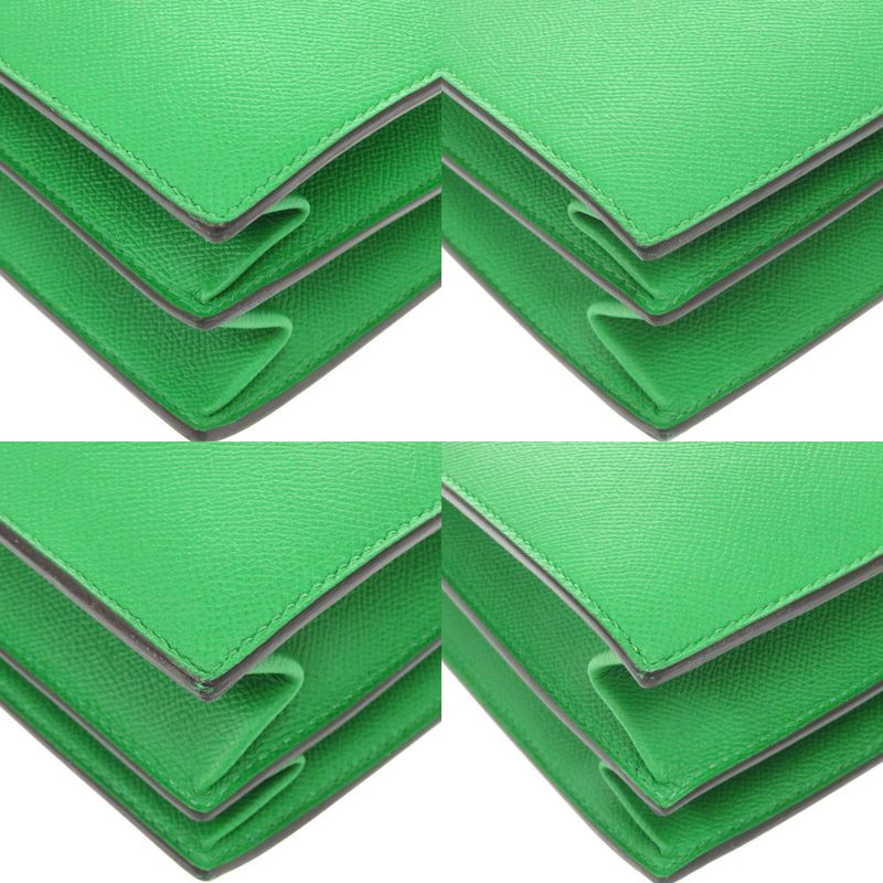 Hermes Sac A Depeches 38 Vaux Epson Bamboo Silver Hardware T Engraved Briefcase