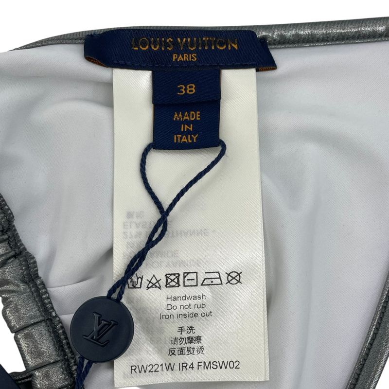 Louis Vuitton 2022 Swimsuit Biggini Top Silver