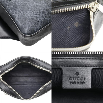 Gucci GG Supreme Sherry Line Body Bag Belt Bag Waist Bag 474293 Black Multicolor
