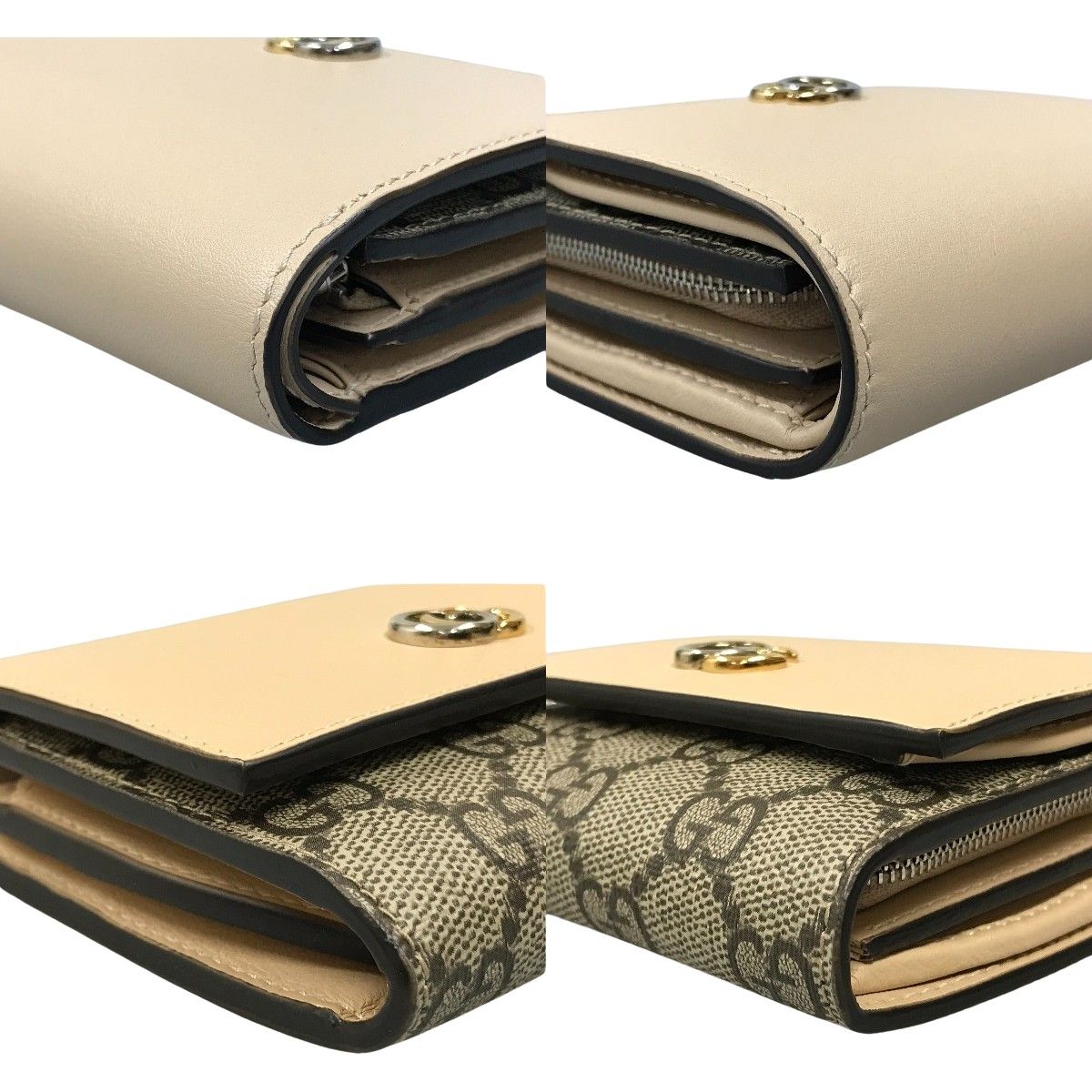 Gucci Double G Medium Wallet GG Supreme Canvas Bifold Wallet 790062