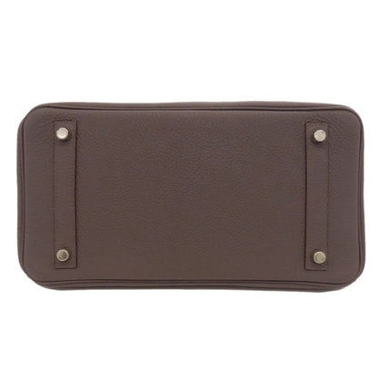 Hermes Birkin 30 Etan Silver Hardware Handbag Taurillon Women