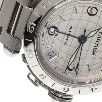 Cartier W31078m7 Pasha C Meridian Watch SS Boys