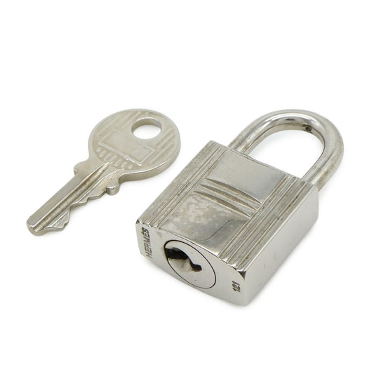 Hermes Cadena Padlock Key with Metal Silver