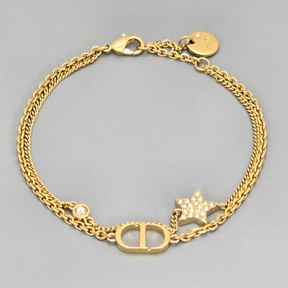 Dior Petit CD Double Bracelet Crystal