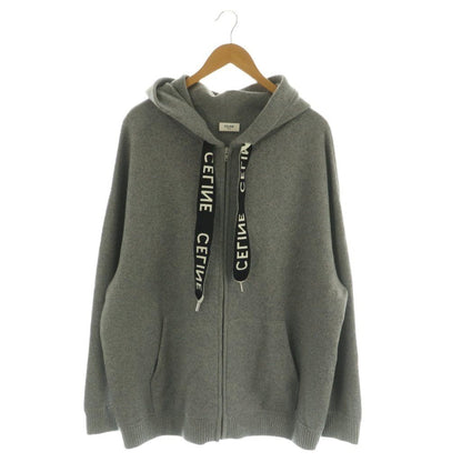 Celine Oversized Zip Hoodie Knit Up Cashmere Wool Jacket