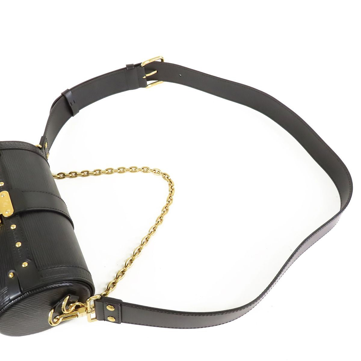 Louis Vuitton Papillon Trunk Noir Black Epi Leather 2-Way Chain Shoulder Bag — view 4