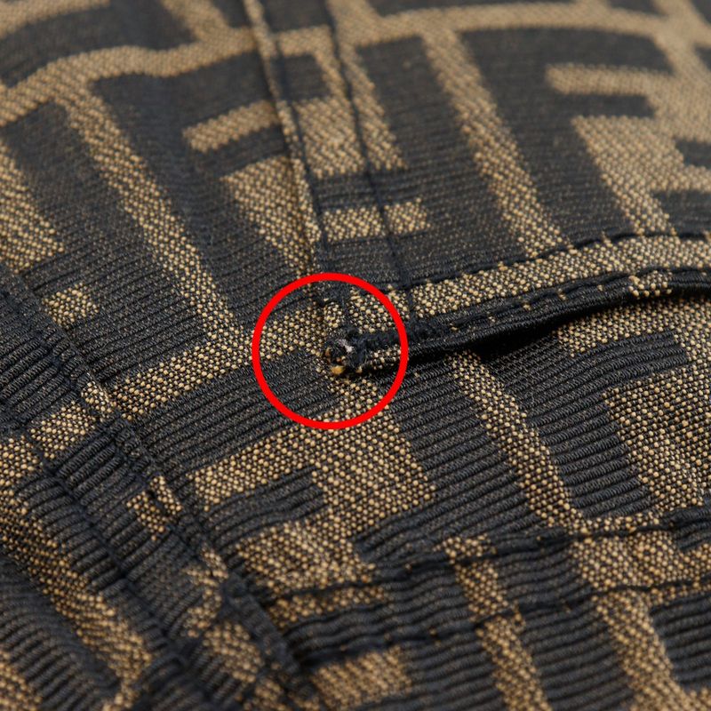 Fendi Tight Skirt Zucca Pattern 09.541310 66960 Polyester And Cotton Brown