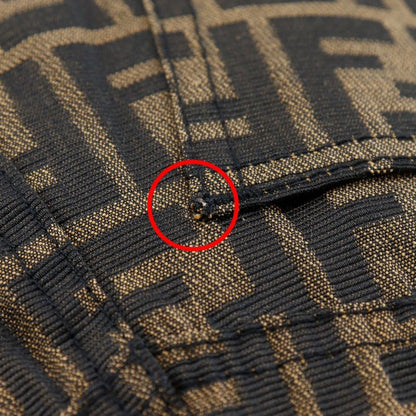 Fendi Tight Skirt Zucca Pattern 09.541310 66960 Polyester And Cotton Brown