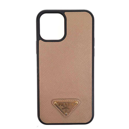 Prada Iphone12 Pro Saffiano Leather Case Beige
