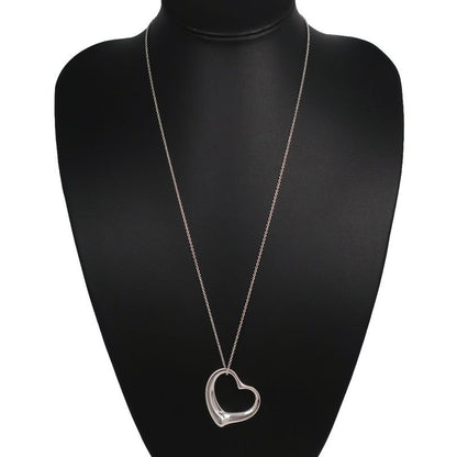 Tiffany & Co Open Heart Large Elsa Peretti 925 Silver Ladies 16.3g Necklace