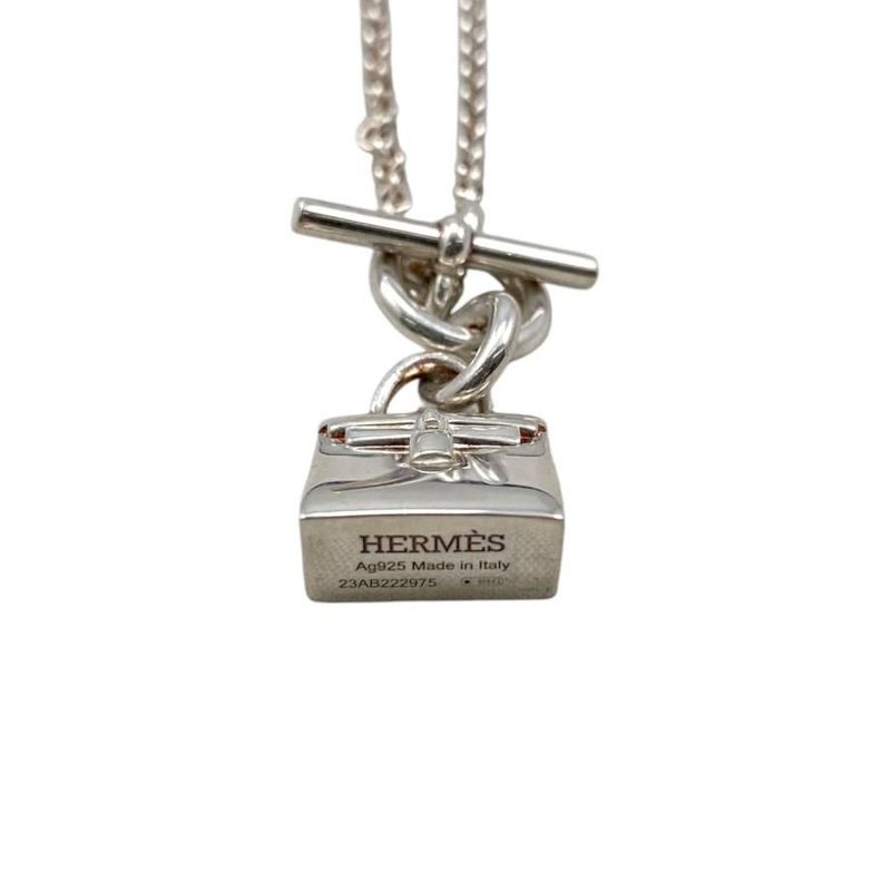 Hermes Necklace Amulet Kelly Pendant H104429b 00