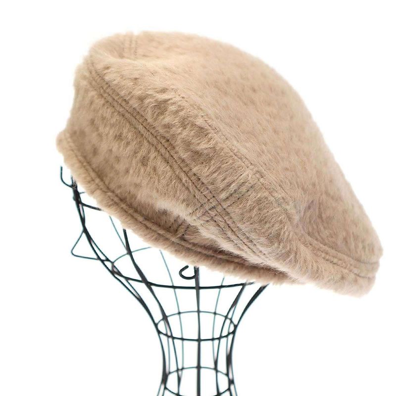 Hermes Saint Honore Alpaca Wool Beret Beige 58