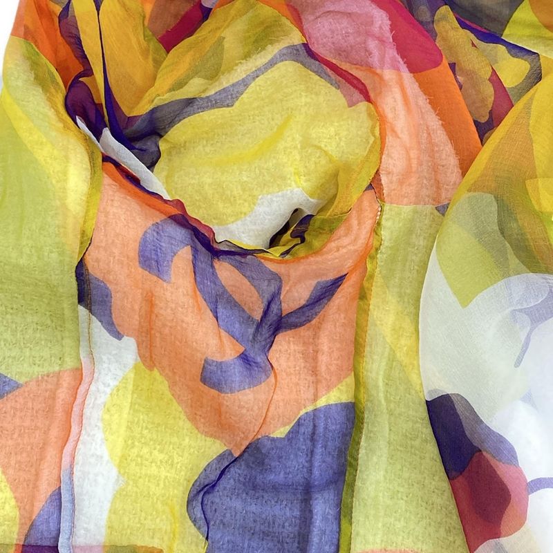 Chanel Jacket Size 36 S Women's P15633 Ivory X Orange X Multi Long Sleeves /