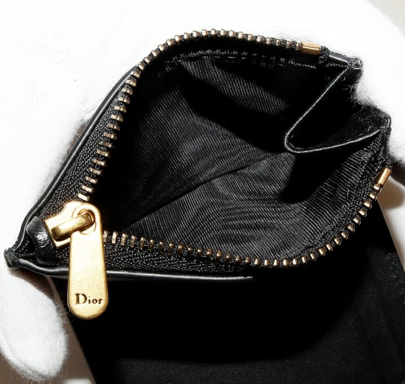 Dior Trifold Wallet With Coin Purse Bifold Wallet Saddle Lotus Wallet In
