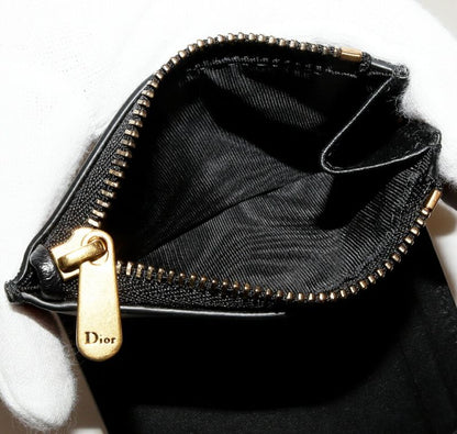 Dior Trifold Wallet With Coin Purse Bifold Wallet Saddle Lotus Wallet In