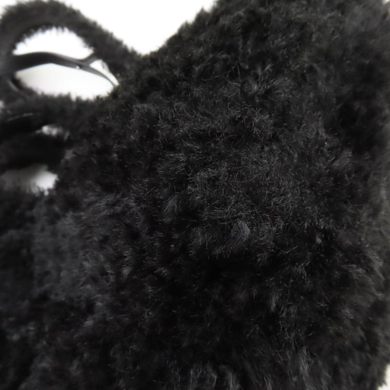 Balenciaga 672793 Everyday 2.0 Xs Logo Embroidered F Fur Shoulder Tote Bag