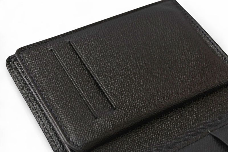 Louis Vuitton Bifold Wallet Billfold Louis Vuitton Foldable Wallet Taiga Ardoise