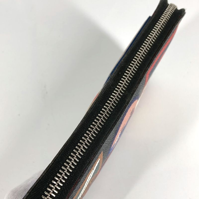 Louis Vuitton Long Wallet Zippy Organizer NM N60153 Damier Graphite Canvas Black