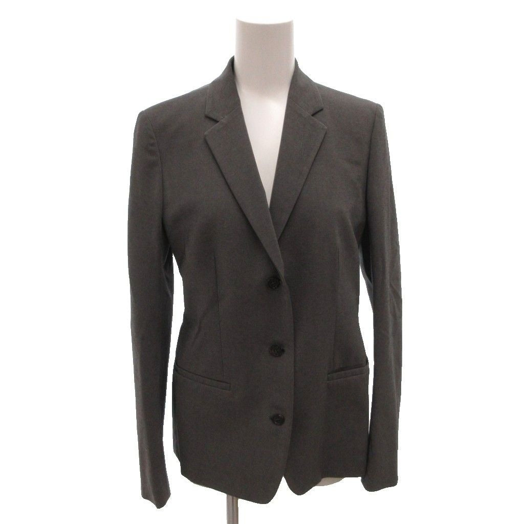 Prada Sport Tailored Jacket Black Leather Half Lining 38 Gray