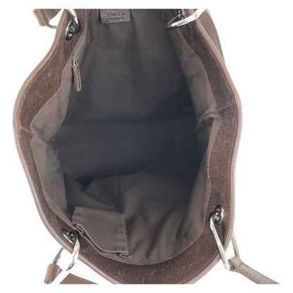 Gucci Beige Brown GG Canvas/leather 120336 Tote Bag Shoulder Bag Ladies 604731