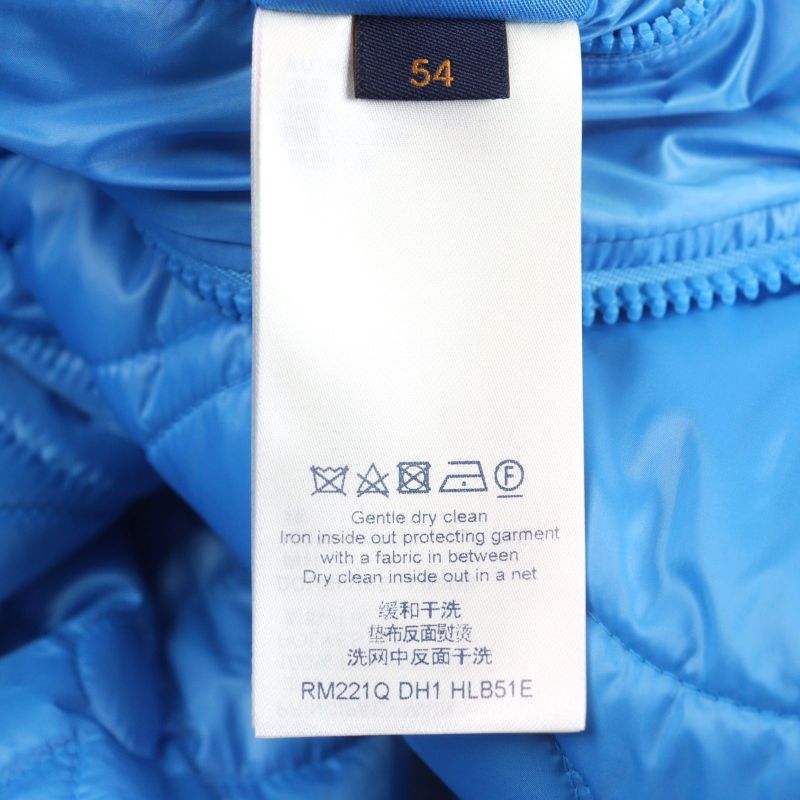 Louis Vuitton 22SS Hlb51e Monogram Quilted Blouson Jacket With Flower Logo