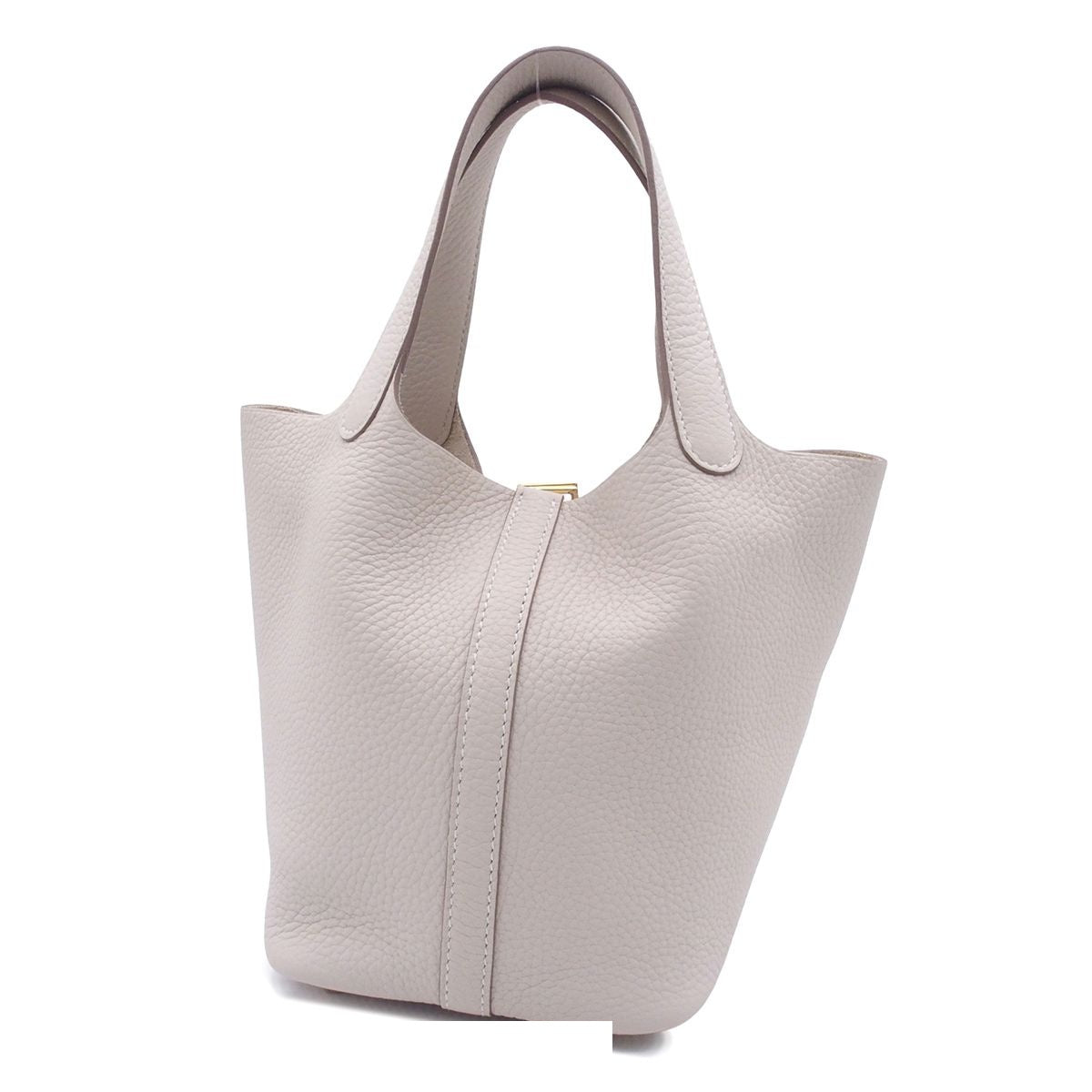 Hermes Picotin Lock PM Craie Gold Taurillon Clemence Handbag — view 2