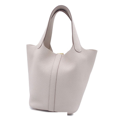 Hermes Picotin Lock PM Craie Gold Taurillon Clemence Handbag — view 2