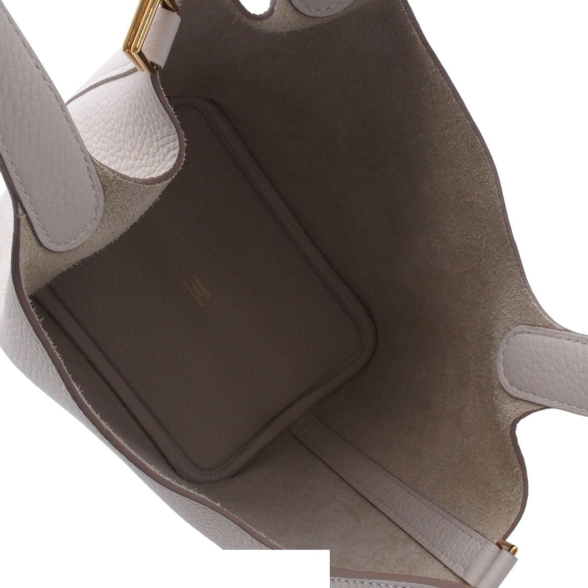 Hermes Picotin Lock PM Craie Gold Taurillon Clemence Handbag — view 5