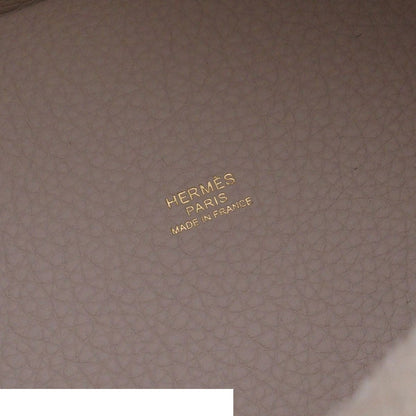 Hermes Picotin Lock PM Craie Gold Taurillon Clemence Handbag — view 6