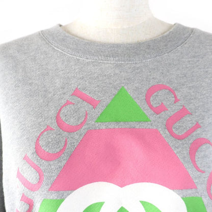 Gucci 23SS 717404 100% Cotton Interlocking G Print Long Sleeve Sweatshirt Grey