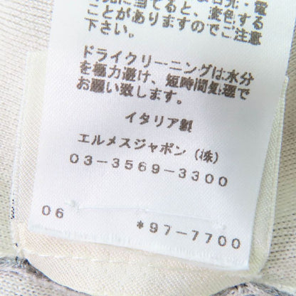 Hermes Jungle LOVE Jungle Love Cashmere Silk Long Sleeve Knit Dress Grey 36