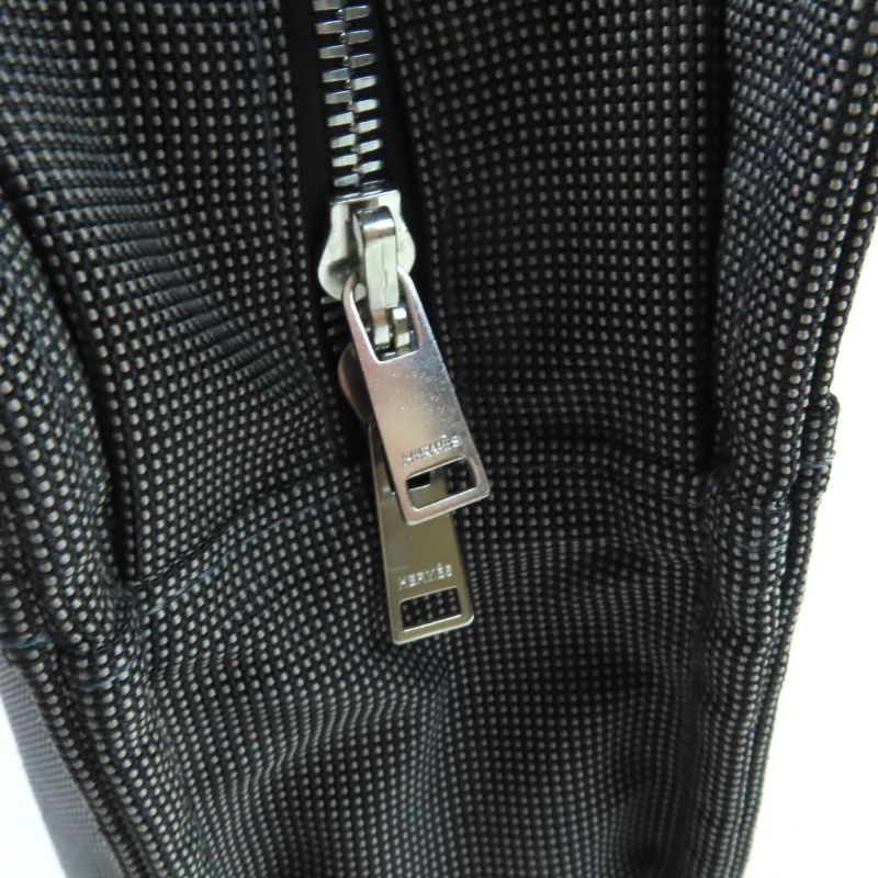 Hermes Yale Line MM Silver Hardware Serie Button Canvas Tote Bag Gray Made In