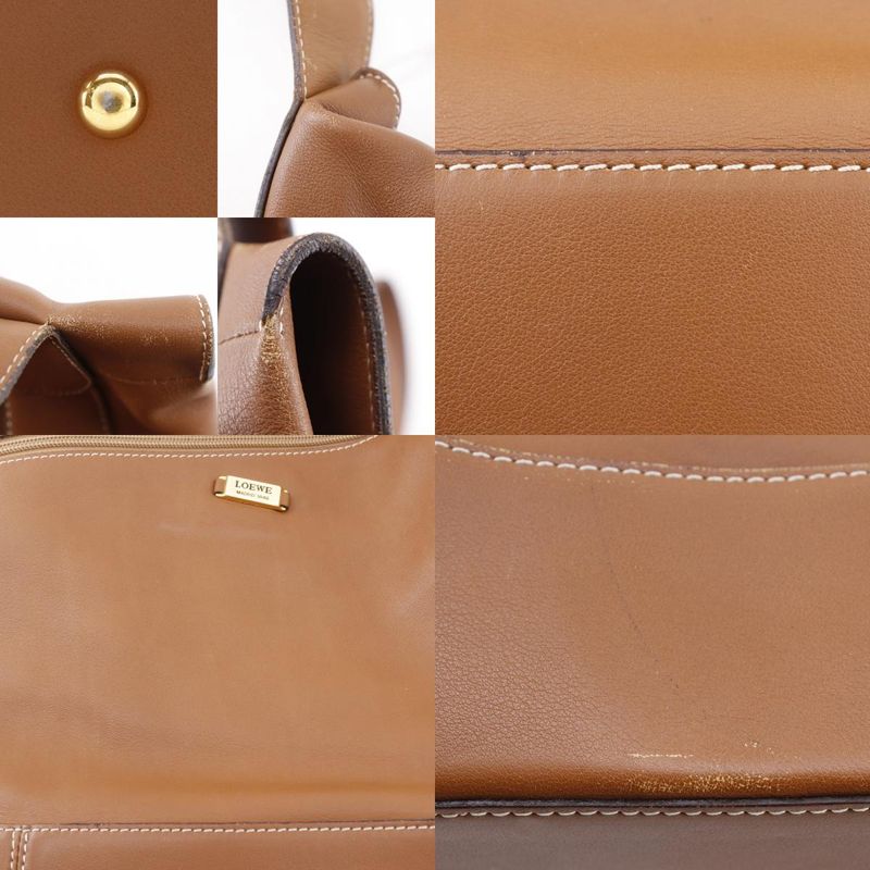 Loewe L Logo Calf Brown Women Shoulder Bag
