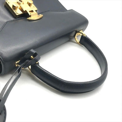 Gucci Ladylock Leather 2-Way Bag Navy Gphardware Bag